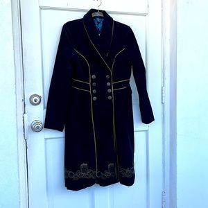 Doctor Who black corduroy long jacket